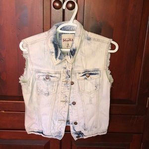 Mudd Jean jacket vest
